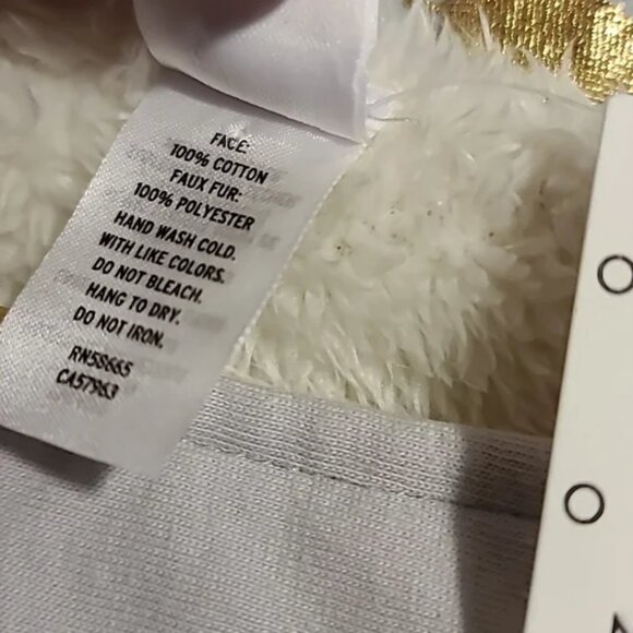 CLEARANCE Nordstrom Faux Fur Metallic Tree Baby Blanket - Picture 4 of 4